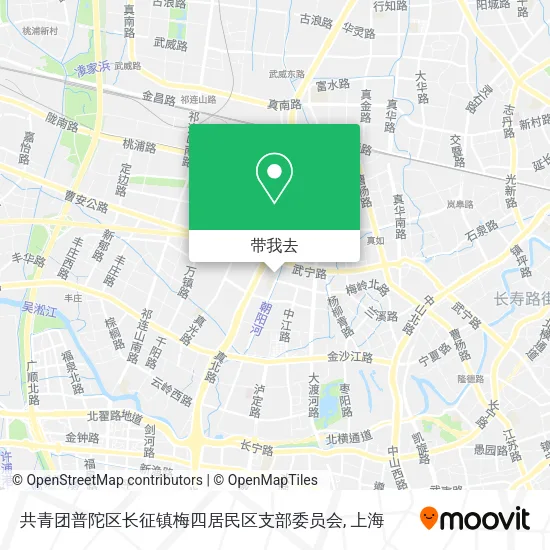 共青团普陀区长征镇梅四居民区支部委员会地图