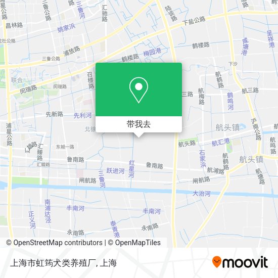 上海市虹筠犬类养殖厂地图