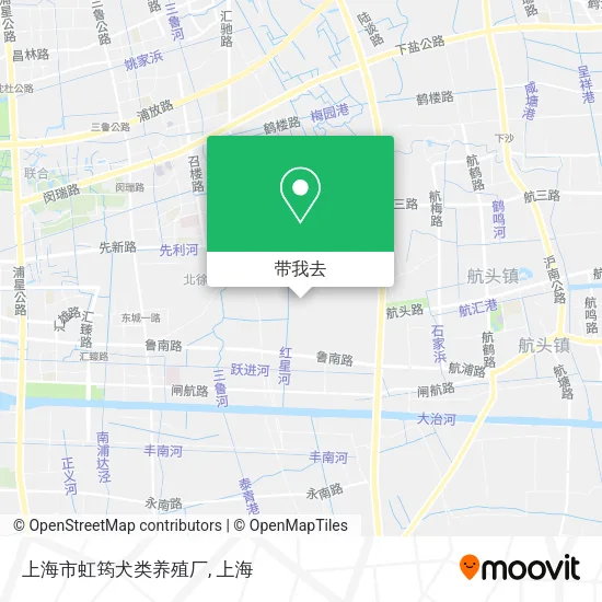 上海市虹筠犬类养殖厂地图