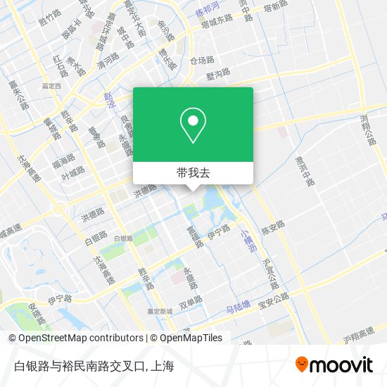 白银路与裕民南路交叉口地图