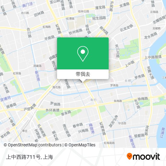 上中西路711号地图