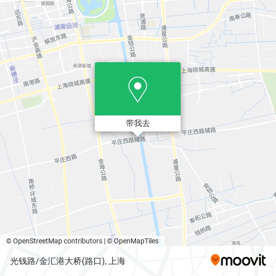 光钱路/金汇港大桥(路口)地图