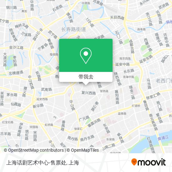 上海话剧艺术中心-售票处地图