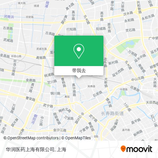 华润医药上海有限公司地图