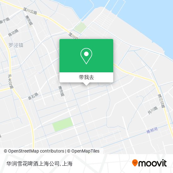 华润雪花啤酒上海公司地图