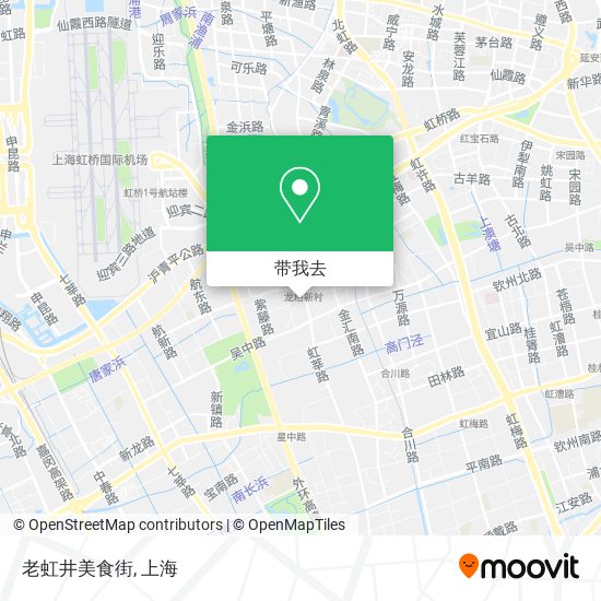 老虹井美食街地图