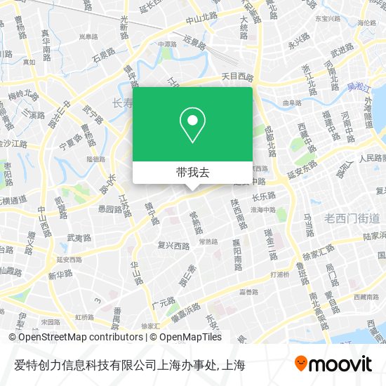 爱特创力信息科技有限公司上海办事处地图