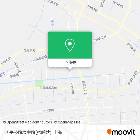 四平公路坎中路(招呼站)地图