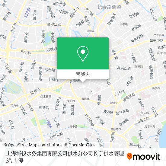 上海城投水务集团有限公司供水分公司长宁供水管理所地图