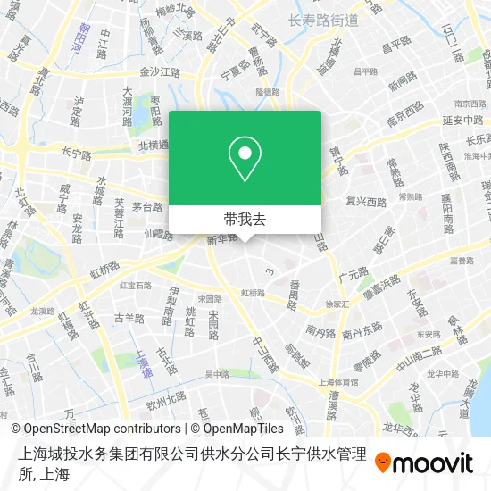 上海城投水务集团有限公司供水分公司长宁供水管理所地图
