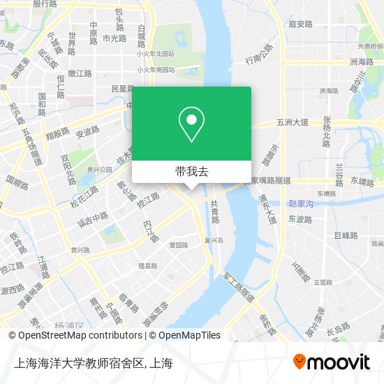 上海海洋大学教师宿舍区地图