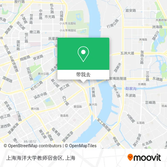 上海海洋大学教师宿舍区地图