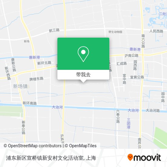 浦东新区宣桥镇新安村文化活动室地图