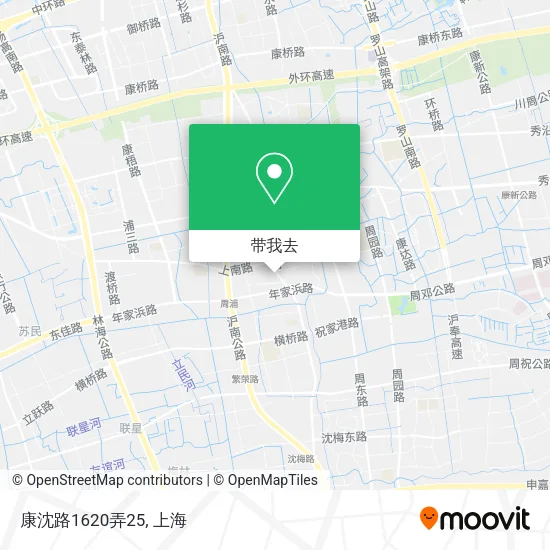 康沈路1620弄25地图