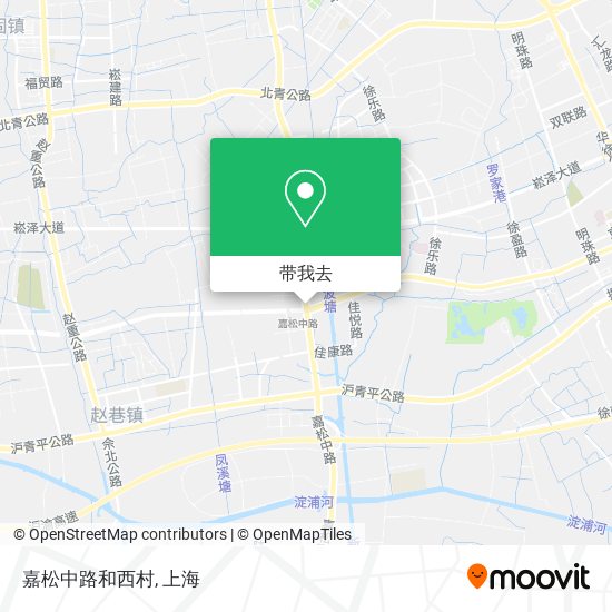 嘉松中路和西村地图