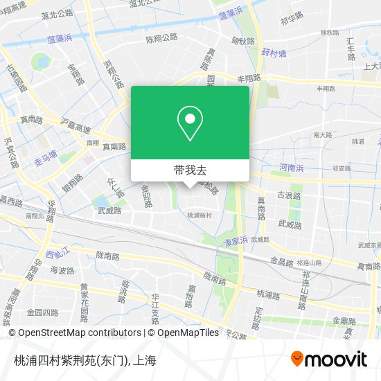 桃浦四村紫荆苑(东门)地图