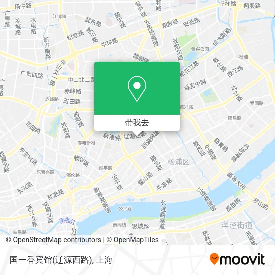 国一香宾馆(辽源西路)地图