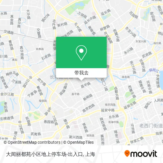 大闻丽都苑小区地上停车场-出入口地图