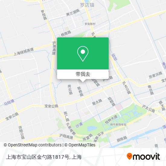 上海市宝山区金勺路1817号地图