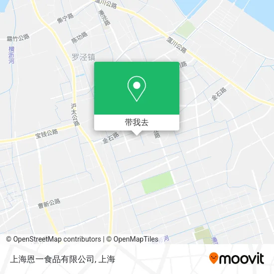 上海恩一食品有限公司地图