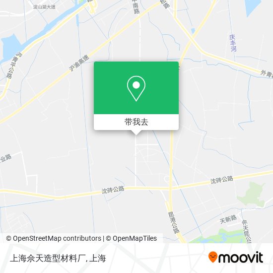 上海佘天造型材料厂地图
