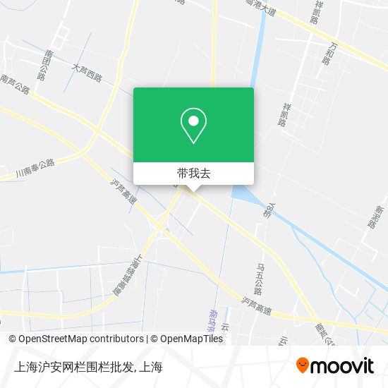 上海沪安网栏围栏批发地图