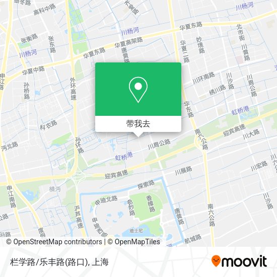 栏学路/乐丰路(路口)地图