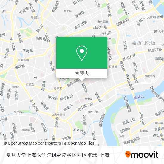 复旦大学上海医学院枫林路校区西区桌球地图