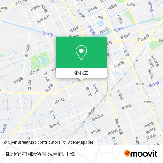 阳坤华府国际酒店-洗手间地图
