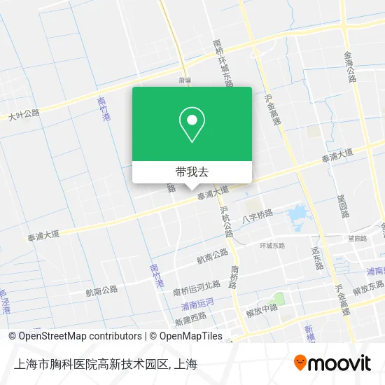 上海市胸科医院高新技术园区地图