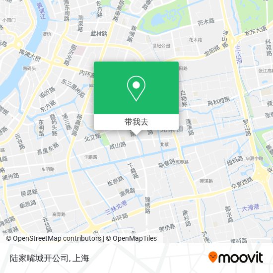 陆家嘴城开公司地图