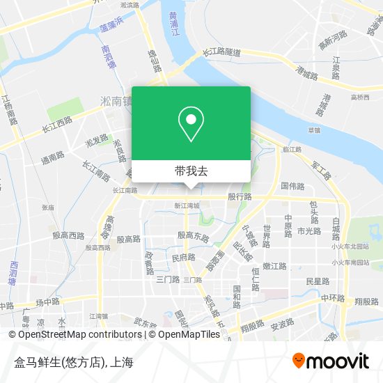 盒马鲜生(悠方店)地图