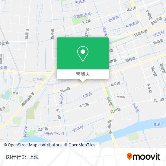 闵行行邮地图