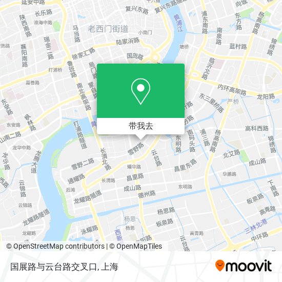 国展路与云台路交叉口地图