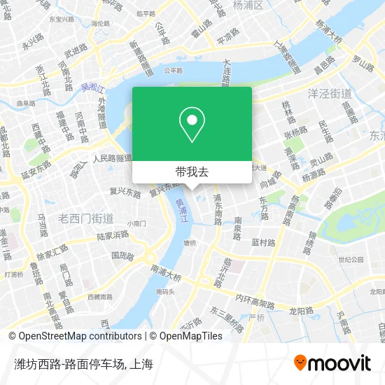 潍坊西路-路面停车场地图