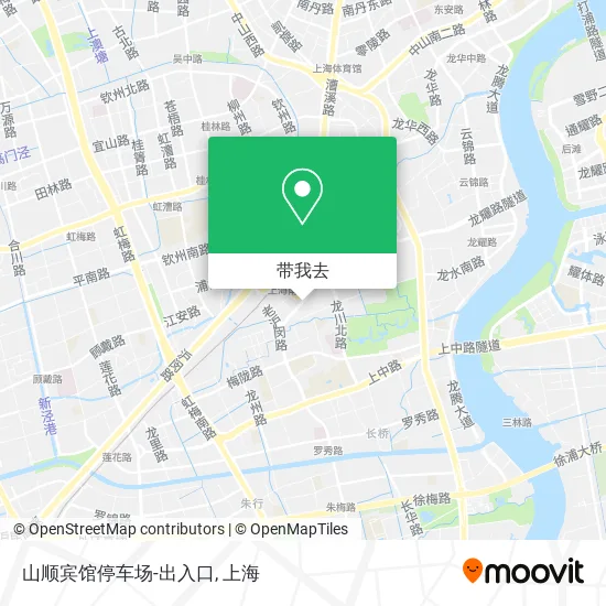 山顺宾馆停车场-出入口地图