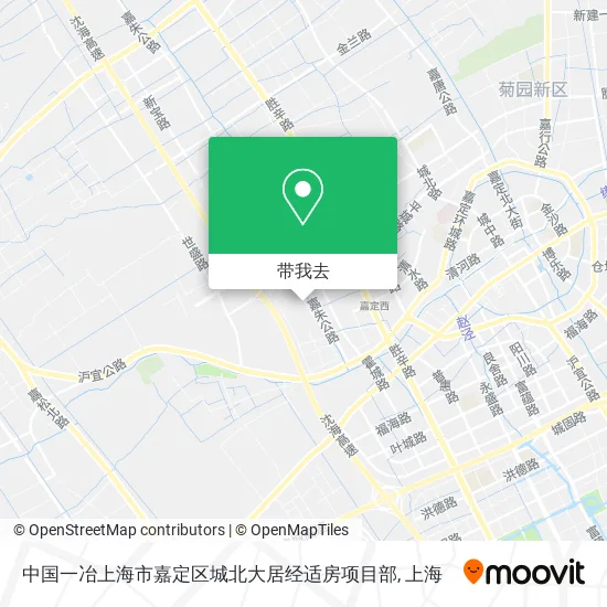 中国一冶上海市嘉定区城北大居经适房项目部地图