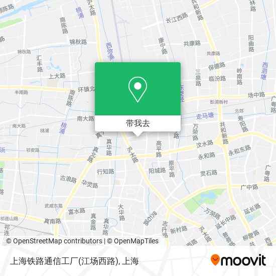 上海铁路通信工厂(江场西路)地图