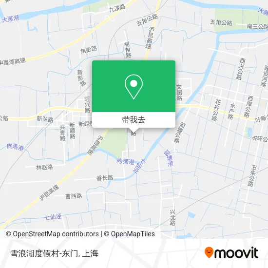 雪浪湖度假村-东门地图