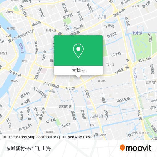 东城新村-东1门地图