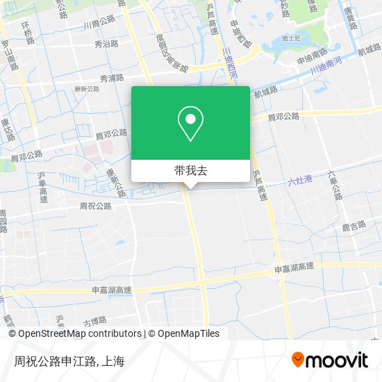 周祝公路申江路地图