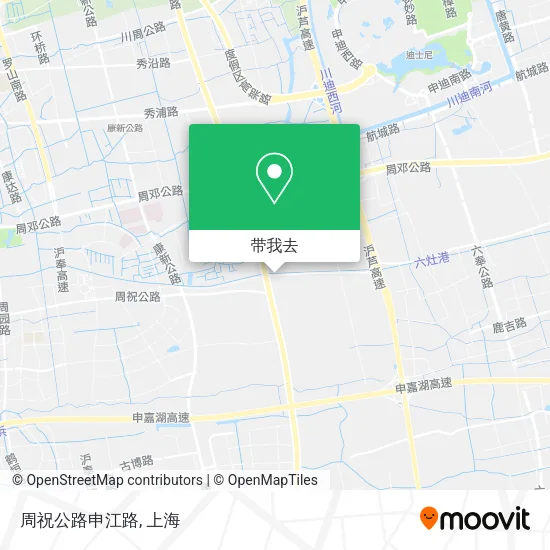 周祝公路申江路地图