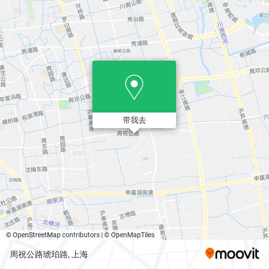 周祝公路琥珀路地图