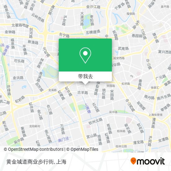 黄金城道商业步行街地图