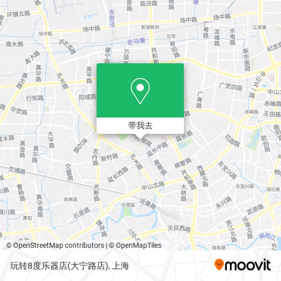 玩转8度乐器店(大宁路店)地图