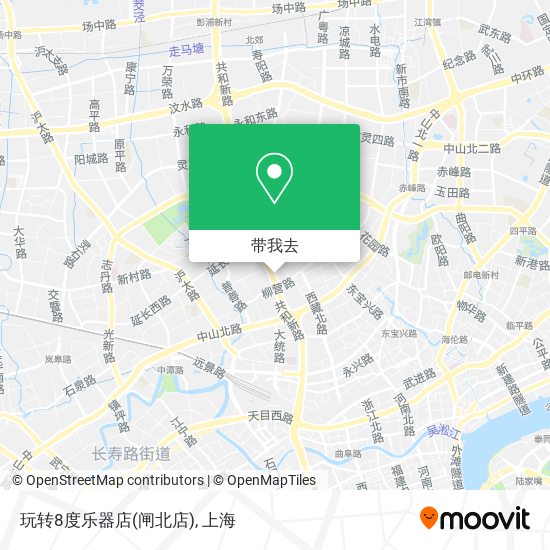 玩转8度乐器店(闸北店)地图