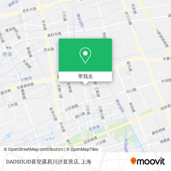 DADSOLID喜登露易川沙直营店地图