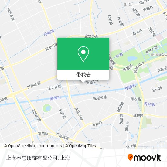 上海春忠服饰有限公司地图
