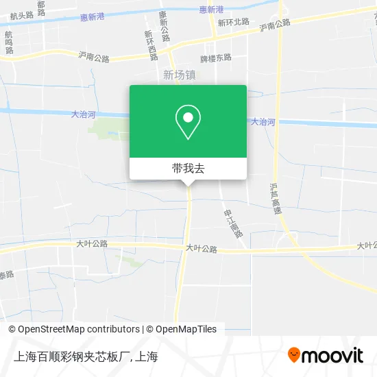 上海百顺彩钢夹芯板厂地图