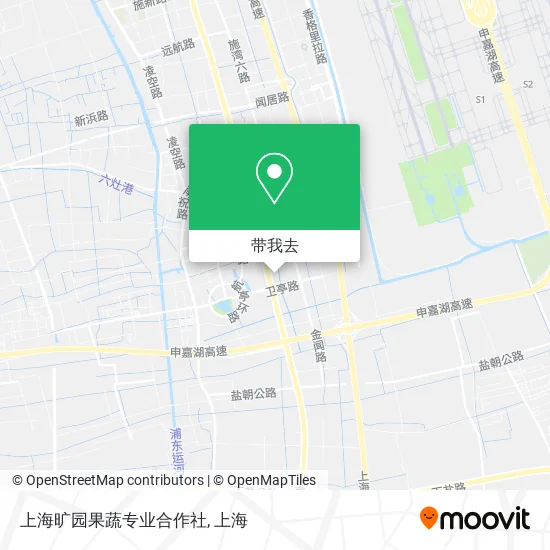 上海旷园果蔬专业合作社地图